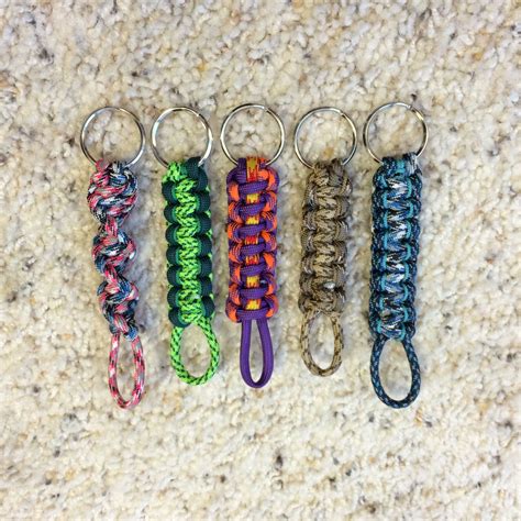 Parachute cord keychain - The cord was first introduced and applied in parachute construction during WWII. However this paracord was quickly recognized for its use in other tasks too. ... But true military grade cord will be designated MIL-C-5040 Type III and rated for 550 pounds. Genuine MIL-SPEC MIL-C-5040. Type III Paracord and has 7 inner yarns, each made up …